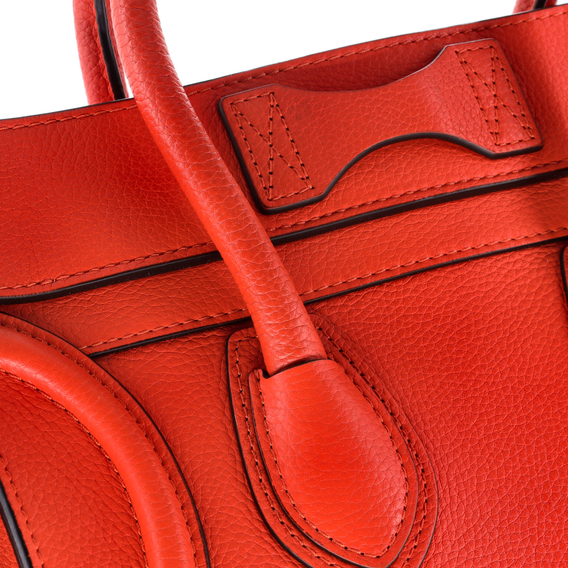 Luggage Bag Smooth Leather Micro