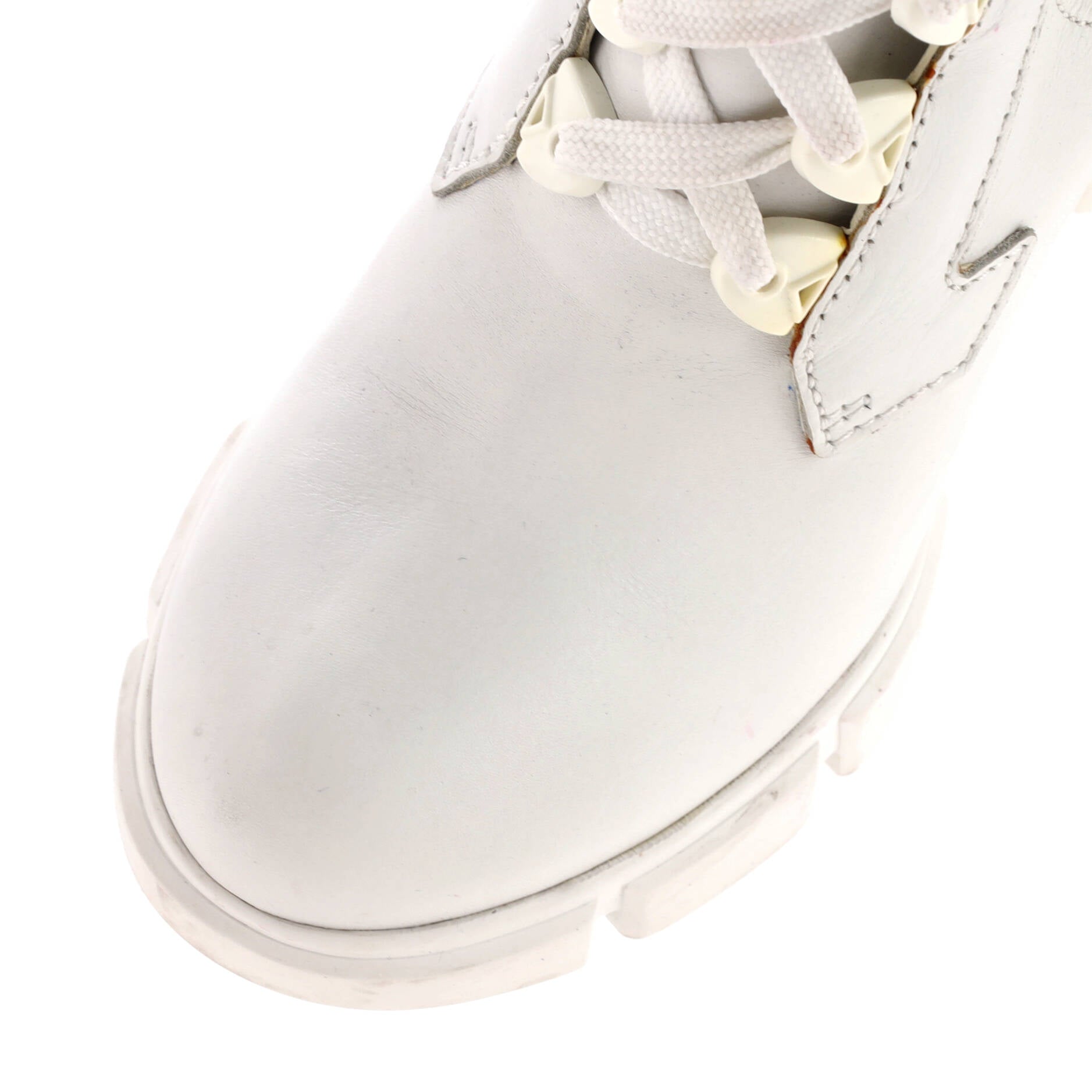 Women's Heeled Lug Sole Combat Boots Leather and Neoprene
