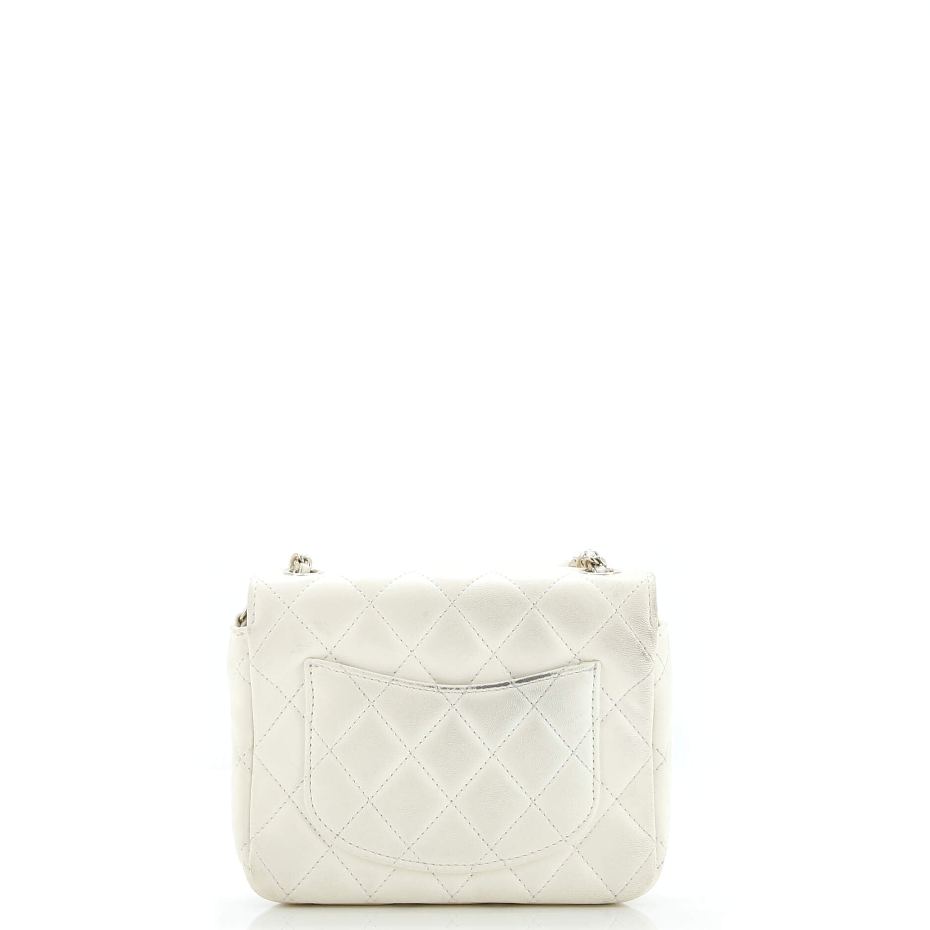 Coco de Toi Heart Chain Square Flap Bag Quilted Lambskin Mini