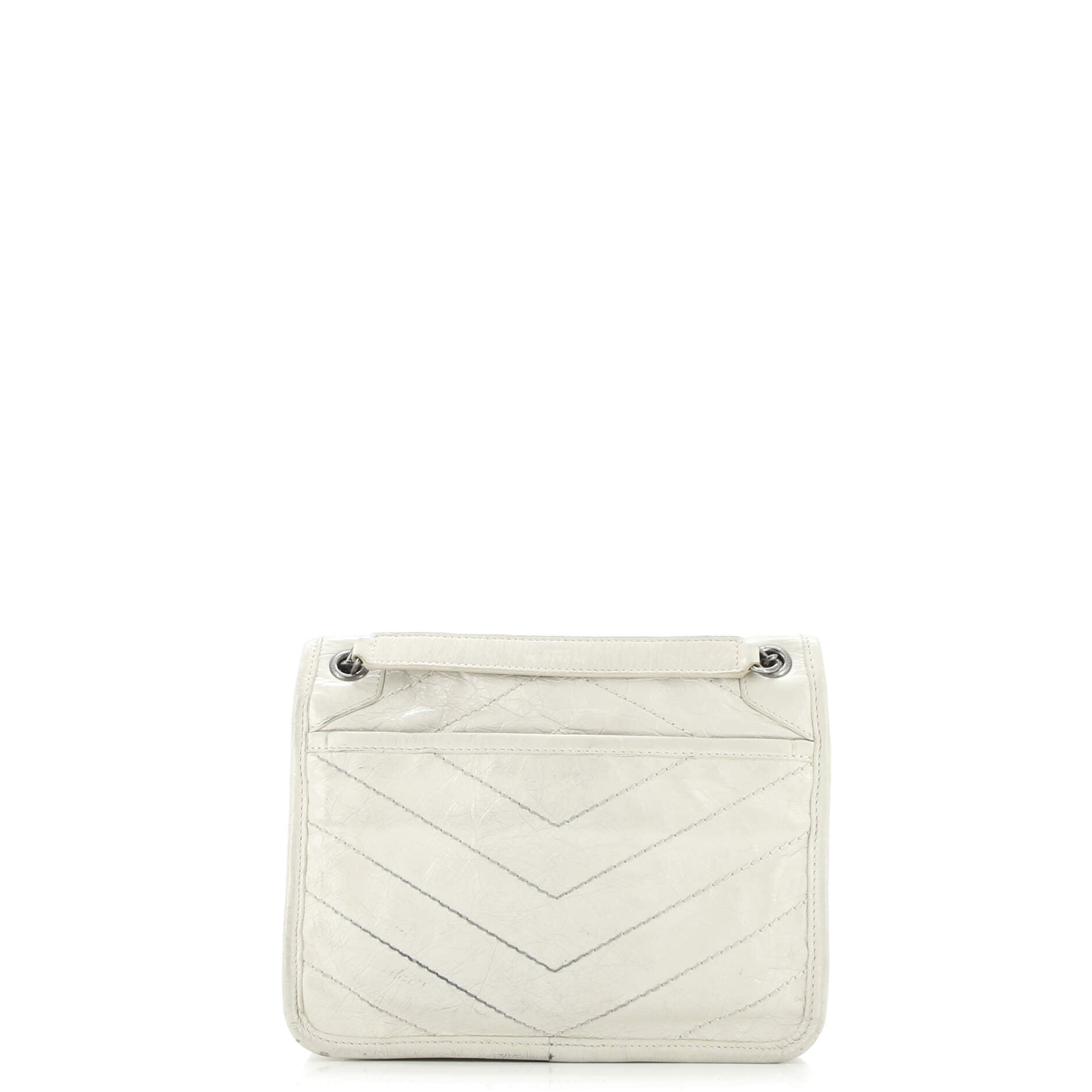 Niki Chain Flap Bag Matelasse Chevron Leather Baby