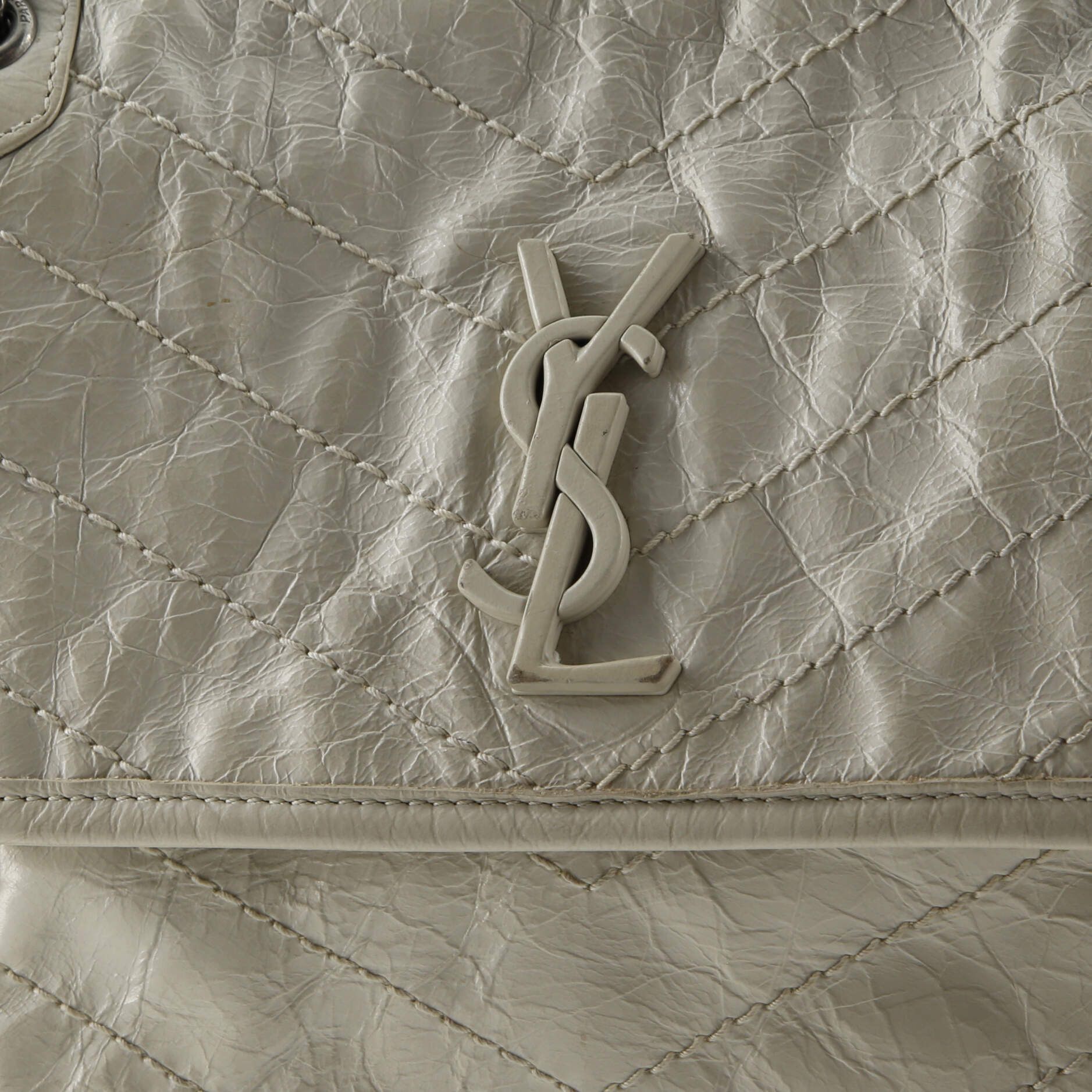 Niki Chain Flap Bag Matelasse Chevron Leather Baby