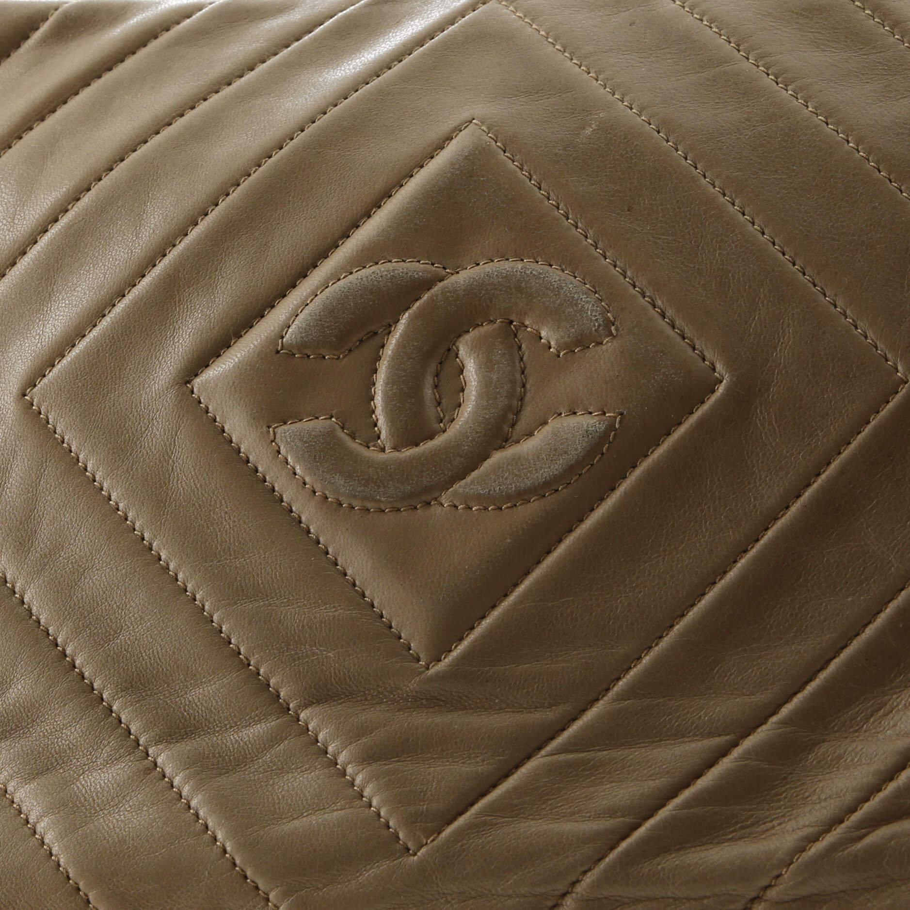 Vintage Diamond CC Camera Bag Chevron Lambskin Medium