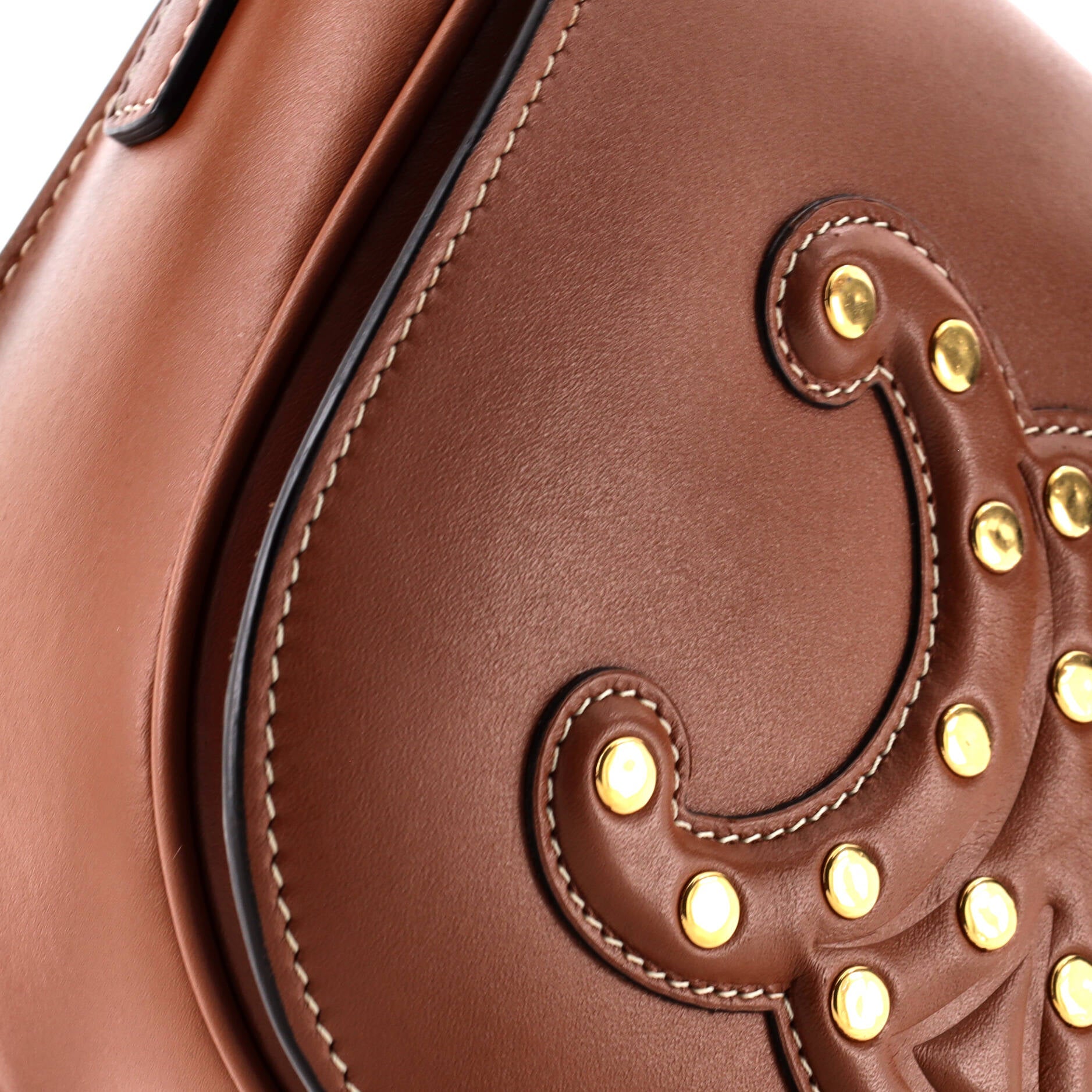 Cuir Triomphe Folco Bag Studded Leather