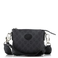 Interlocking G Patch Wristlet Messenger Bag GG Coated Canvas Mini