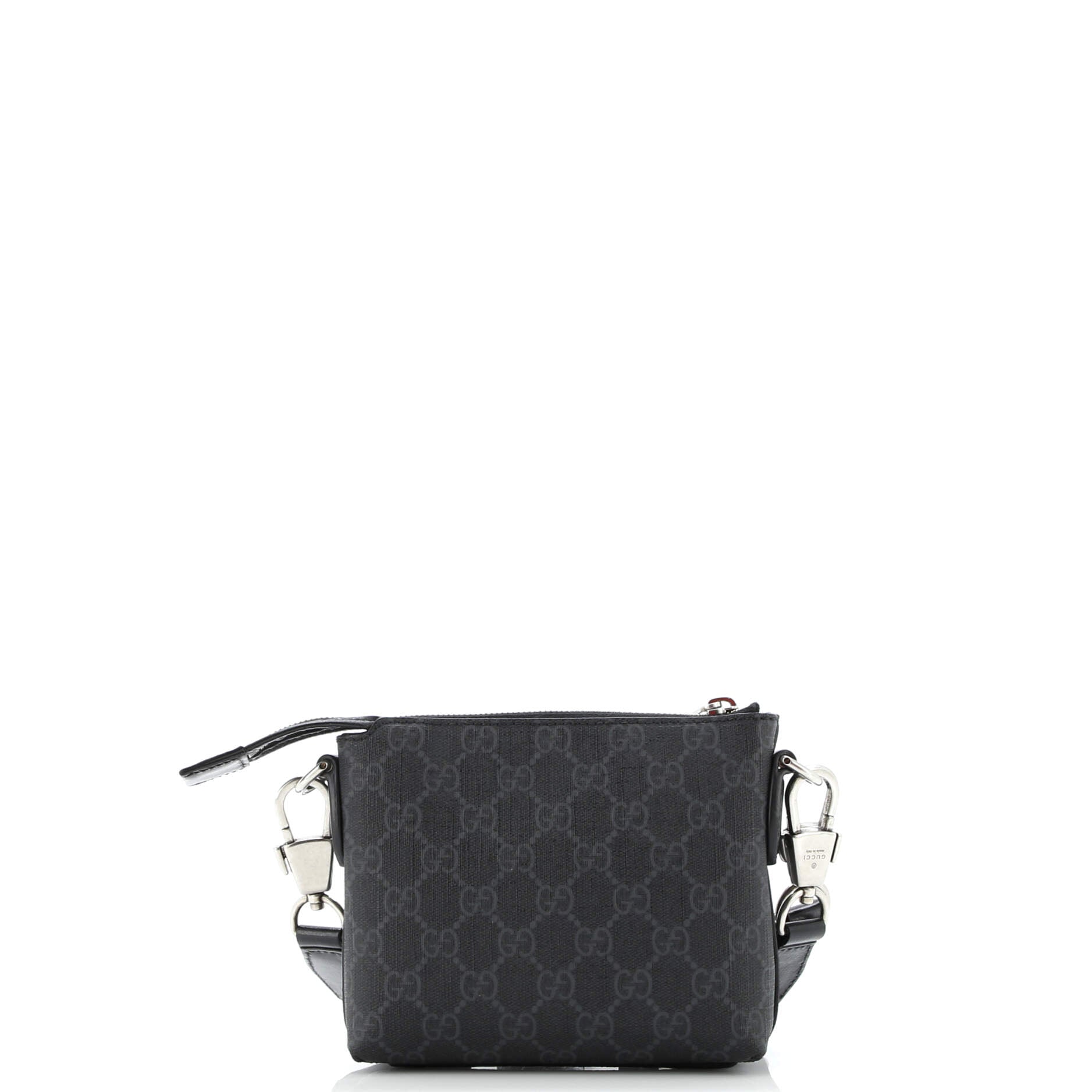 Interlocking G Patch Wristlet Messenger Bag GG Coated Canvas Mini