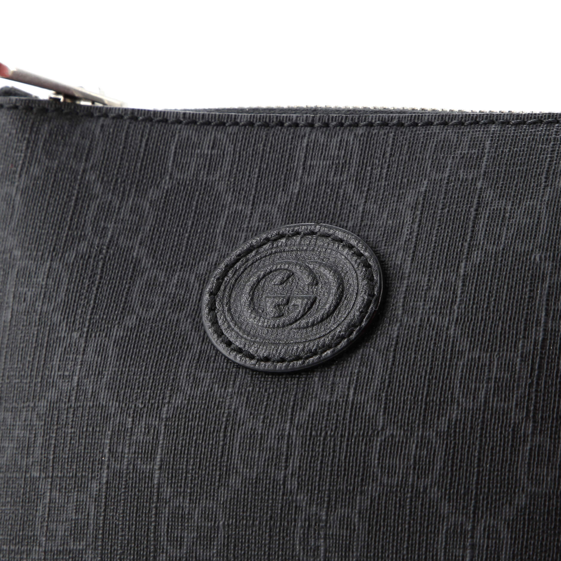 Interlocking G Patch Wristlet Messenger Bag GG Coated Canvas Mini