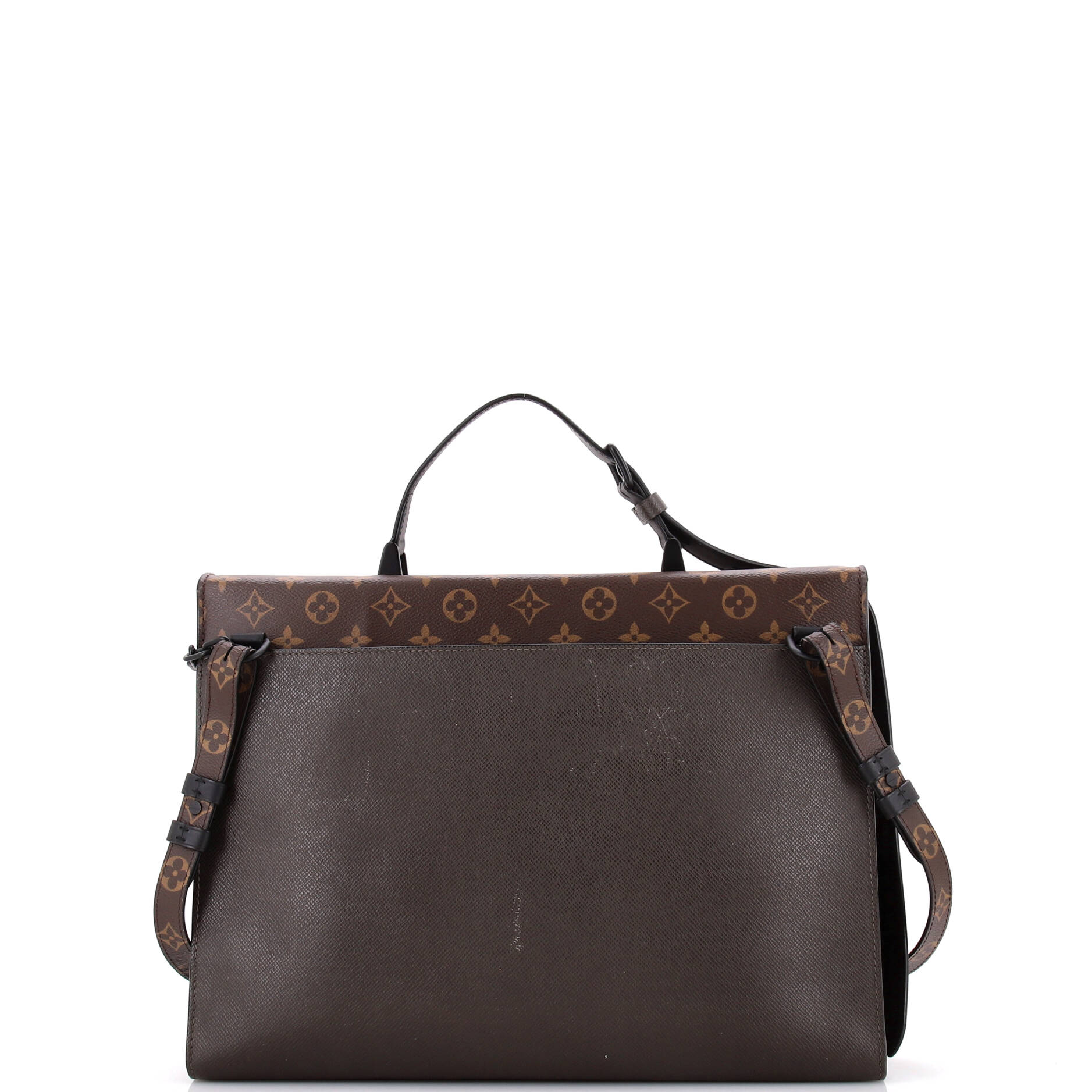 Robusto Briefcase Monogram Canvas and Taiga Leather