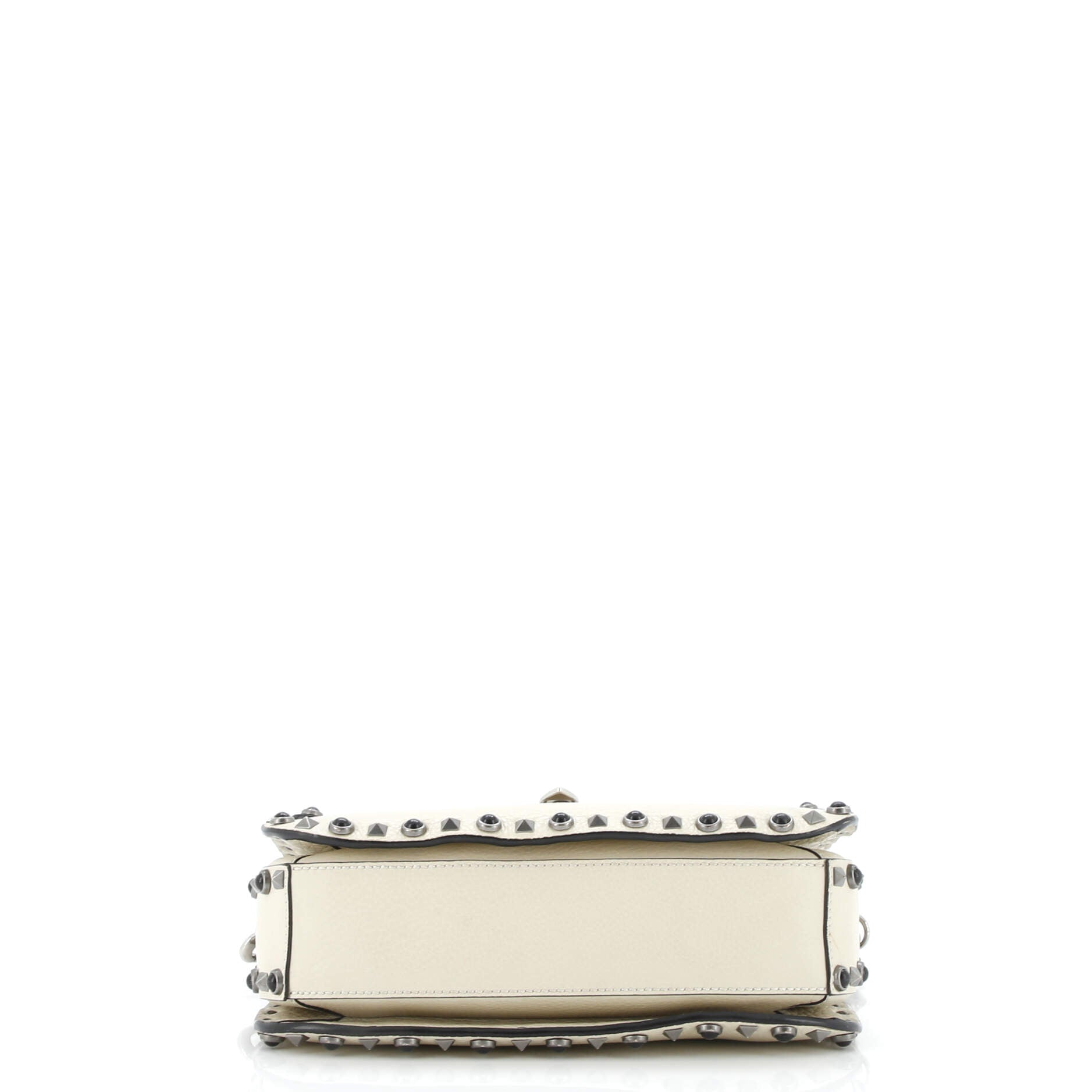 Rolling Rockstud Crossbody Bag Leather with Cabochons Medium