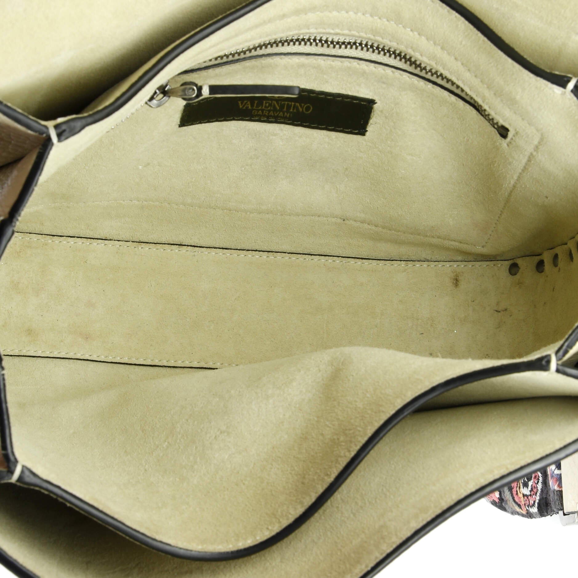 Rolling Rockstud Crossbody Bag Leather with Cabochons Medium
