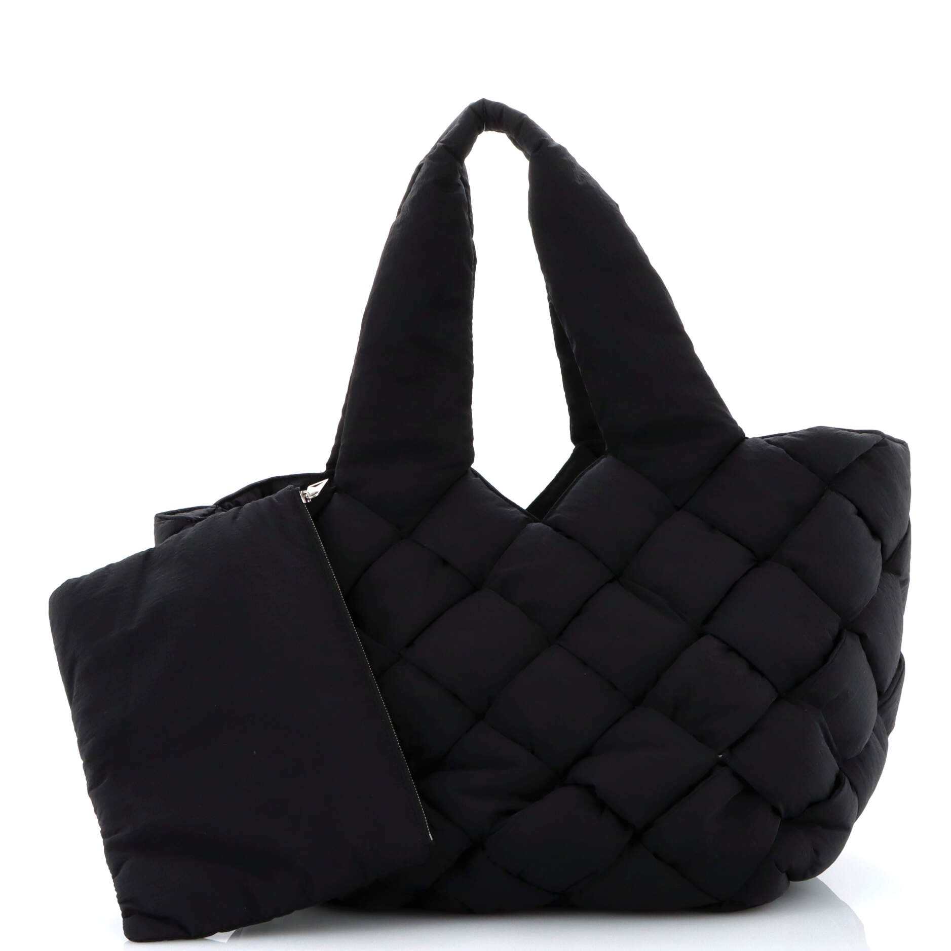 Cassette Paper Tote Intrecciato Nylon