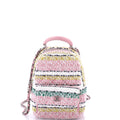 Classic CC Chain Pocket Backpack Quilted Tweed Mini