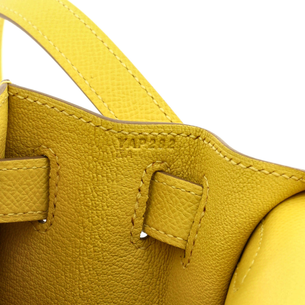 Kelly Handbag Lime Epsom with Palladium Hardware 28