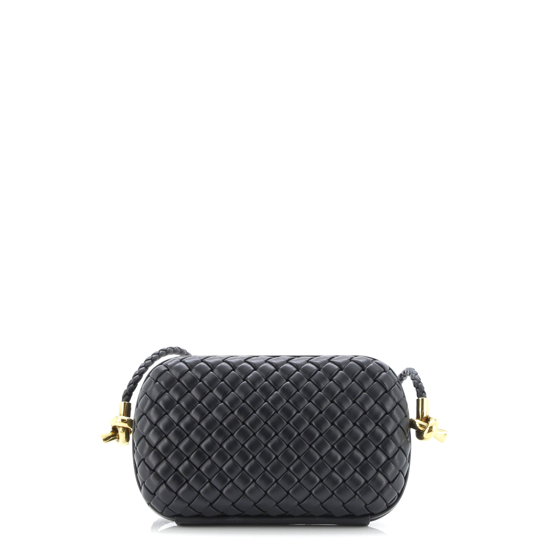 Knot Minaudiere on Strap Intrecciato Leather