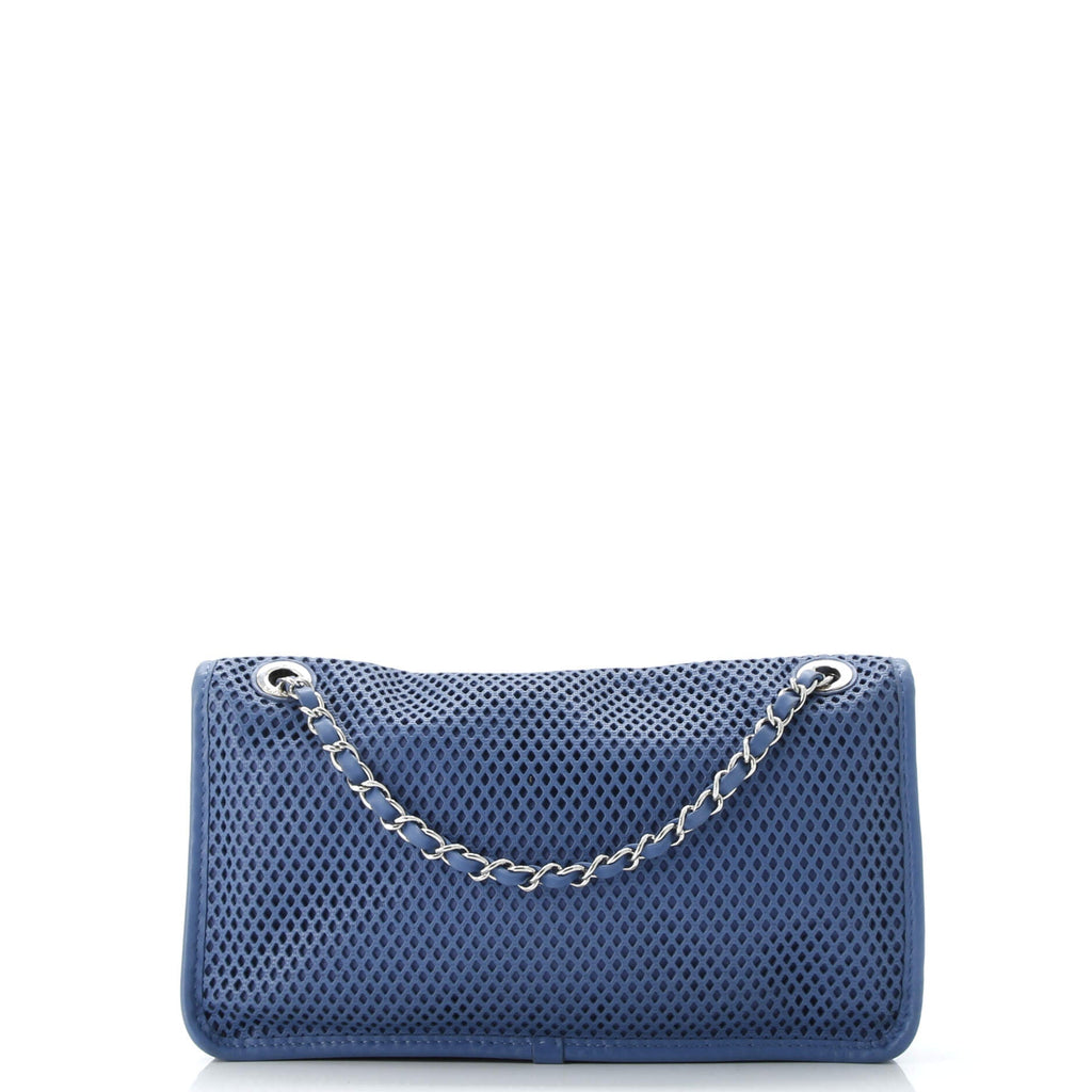 Up In The Air Flap Bag Perforated Leather Medium