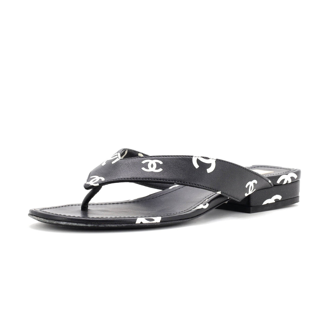 Women's CC Coco Beach Thong Sandals Printed Leather