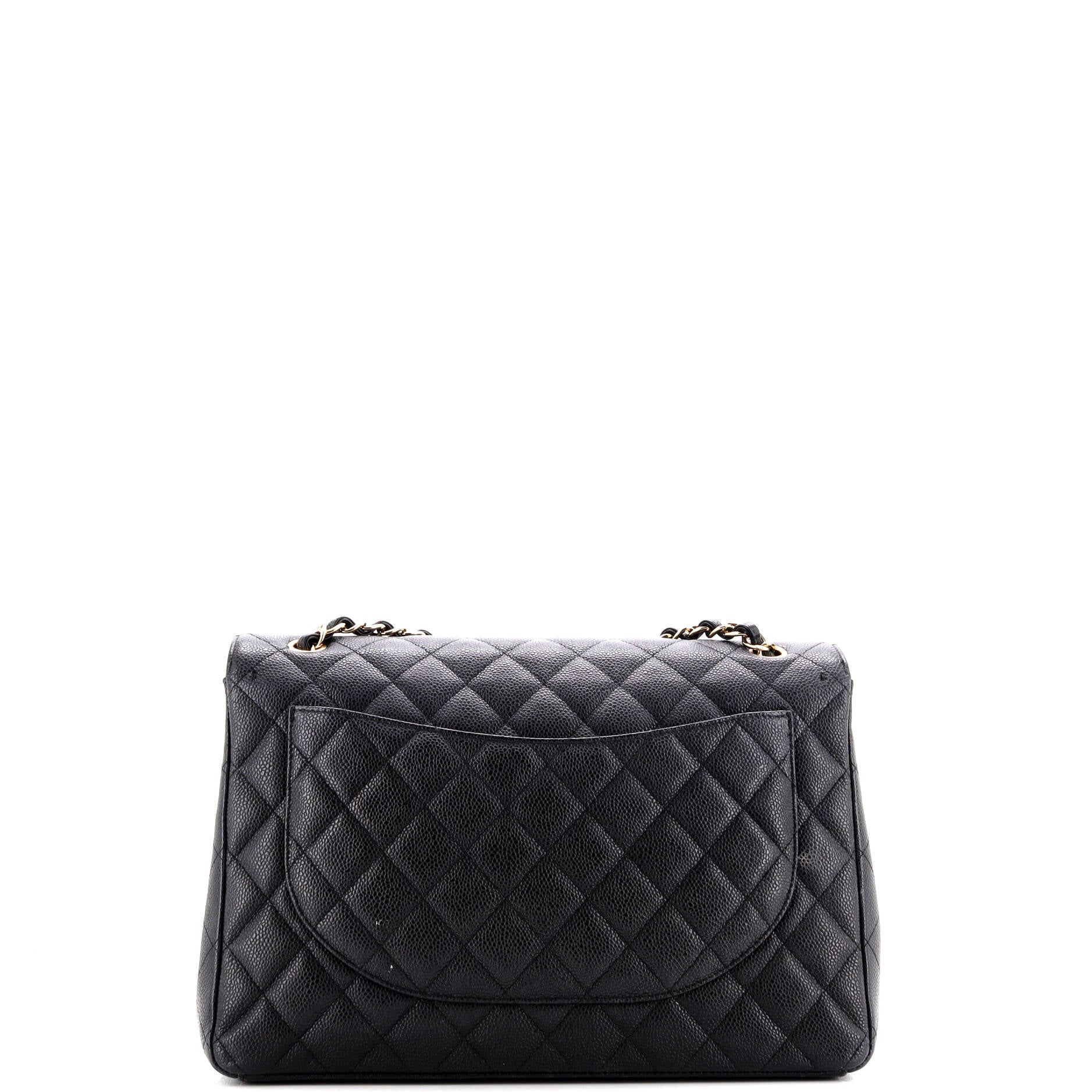 Classic Double Flap Bag Quilted Caviar Maxi