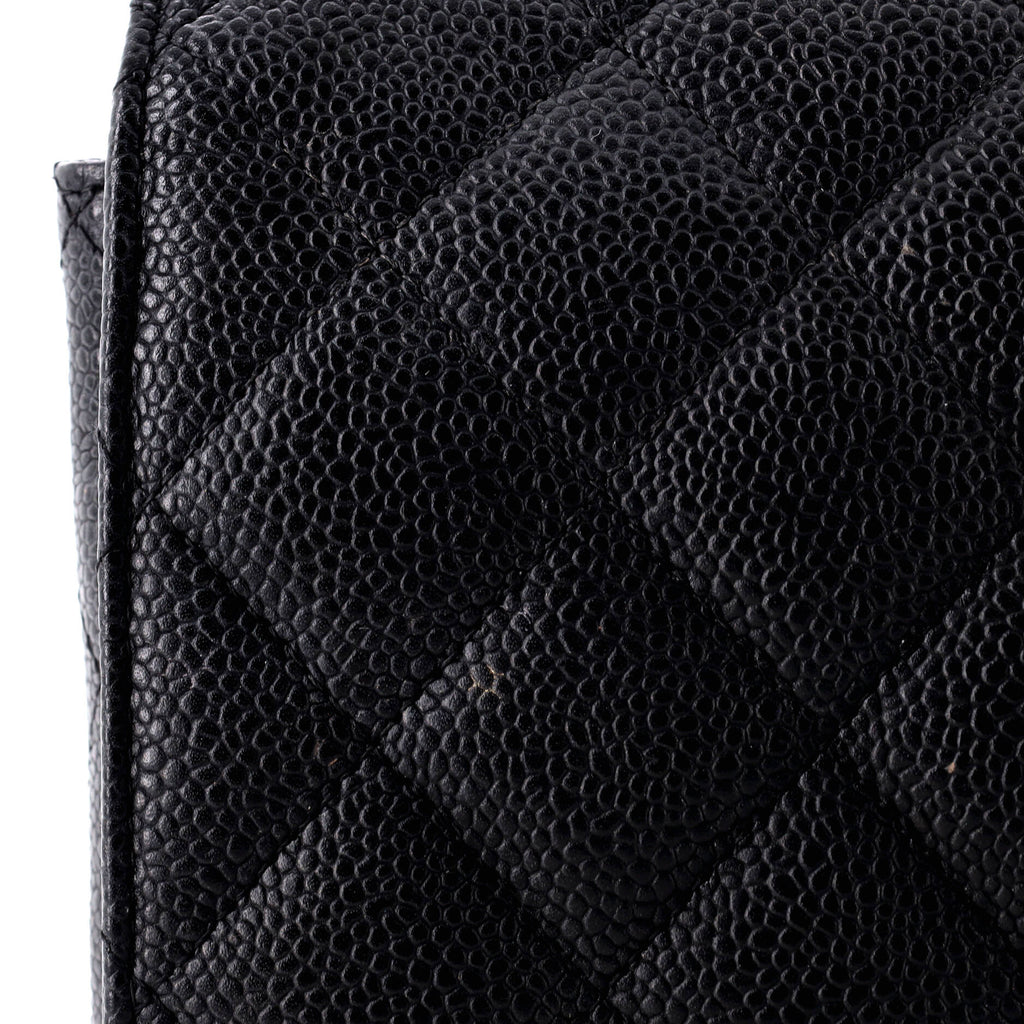Classic Double Flap Bag Quilted Caviar Maxi