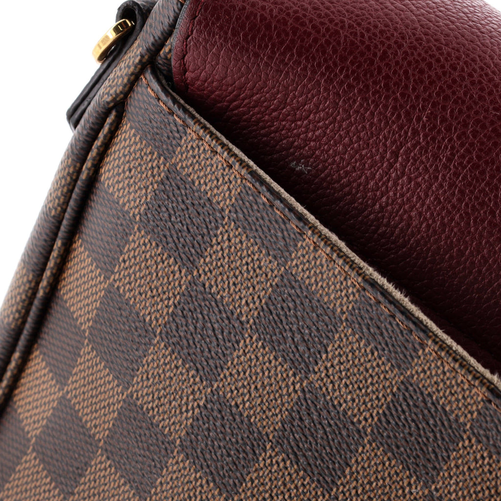 Clapton Handbag Damier and Leather PM