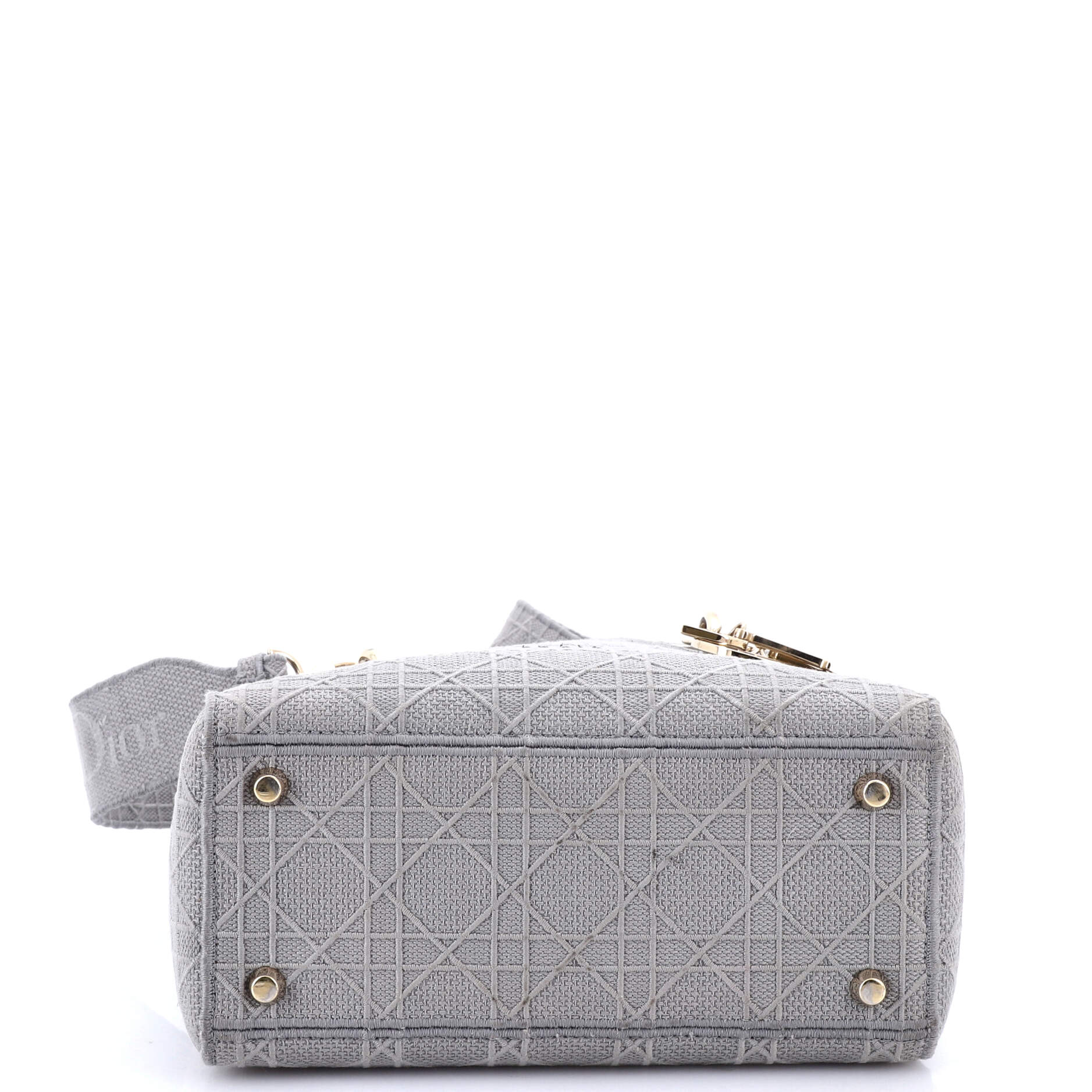 Lady D-Lite Bag Cannage Embroidered Canvas Medium