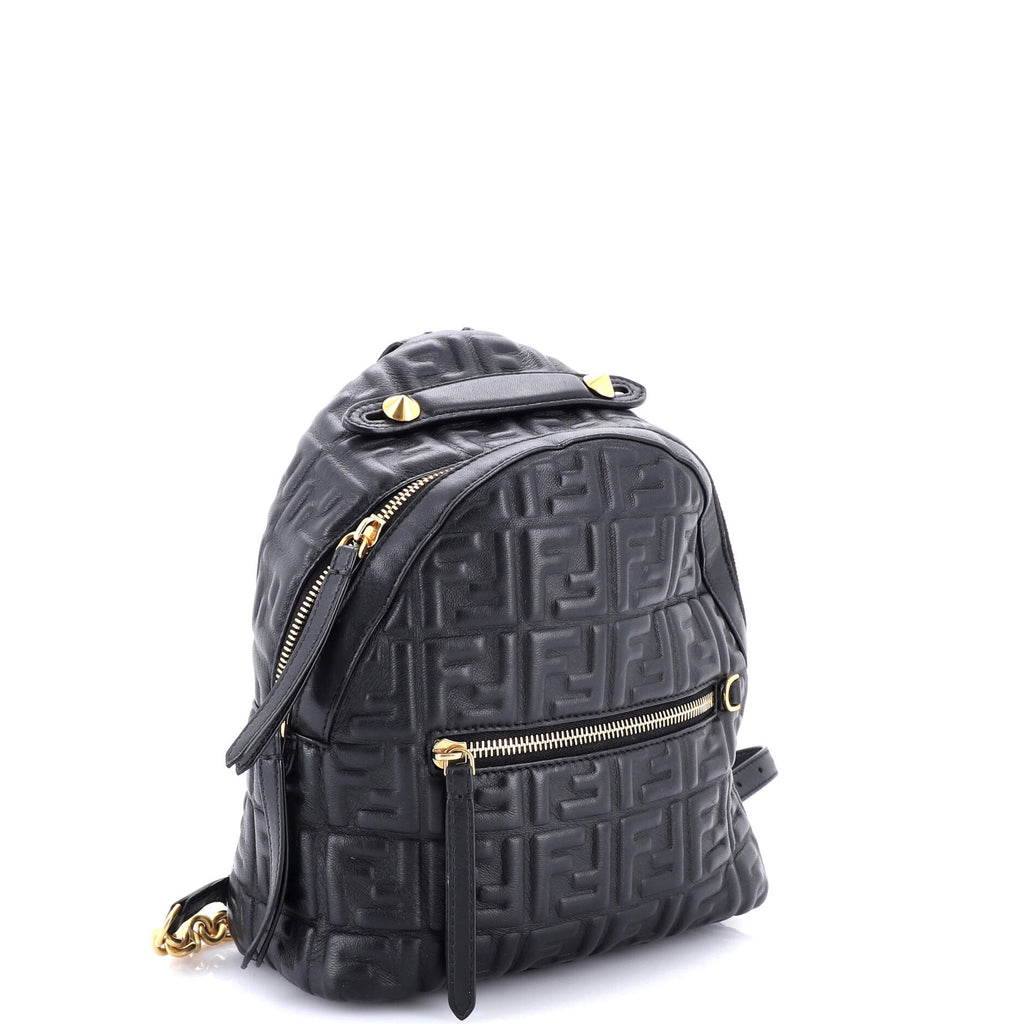 By The Way Backpack Zucca Embossed Leather Mini