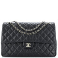 XXL Travel Flap Bag Quilted Caviar Small