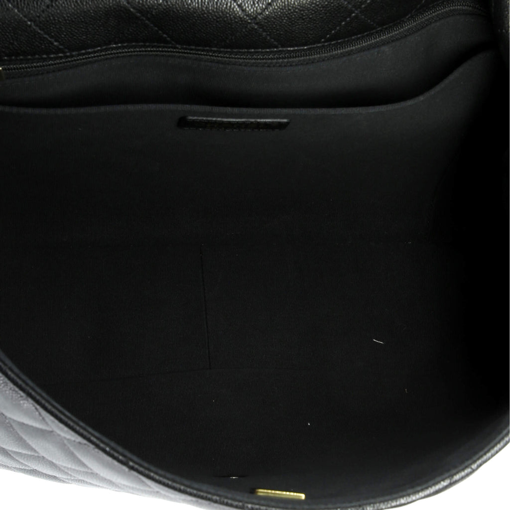 XXL Travel Flap Bag Quilted Caviar Small