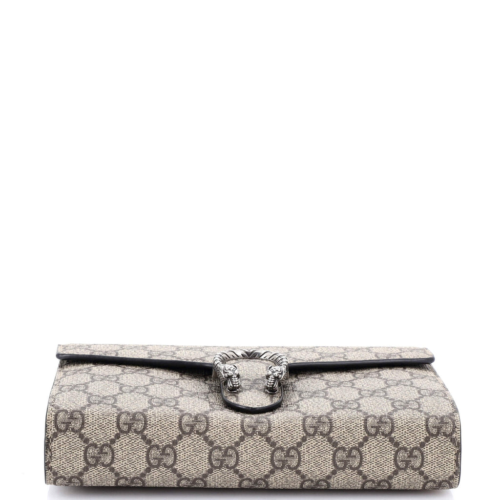 Dionysus Chain Wallet GG Coated Canvas Small