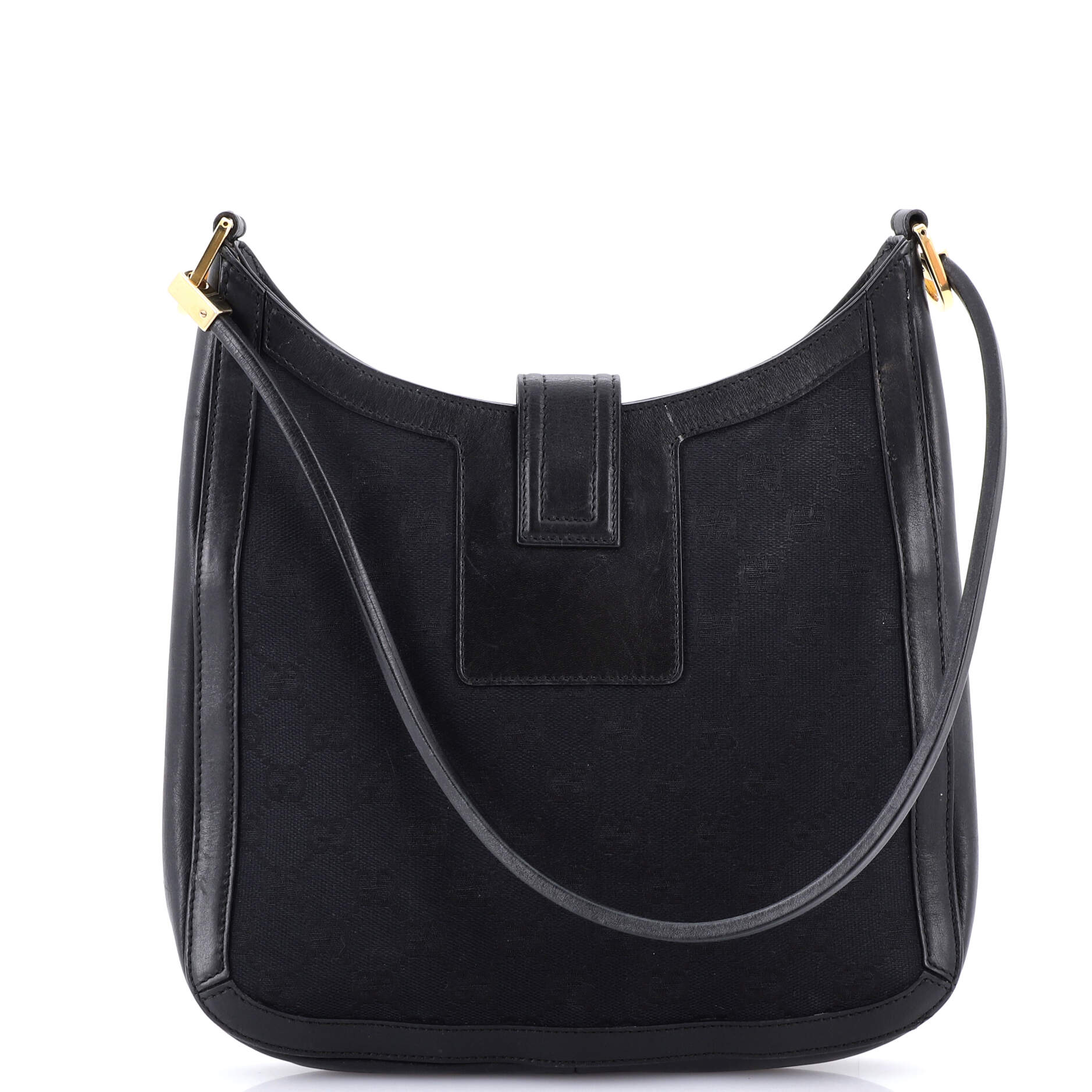Vintage G Hobo GG Canvas and Leather