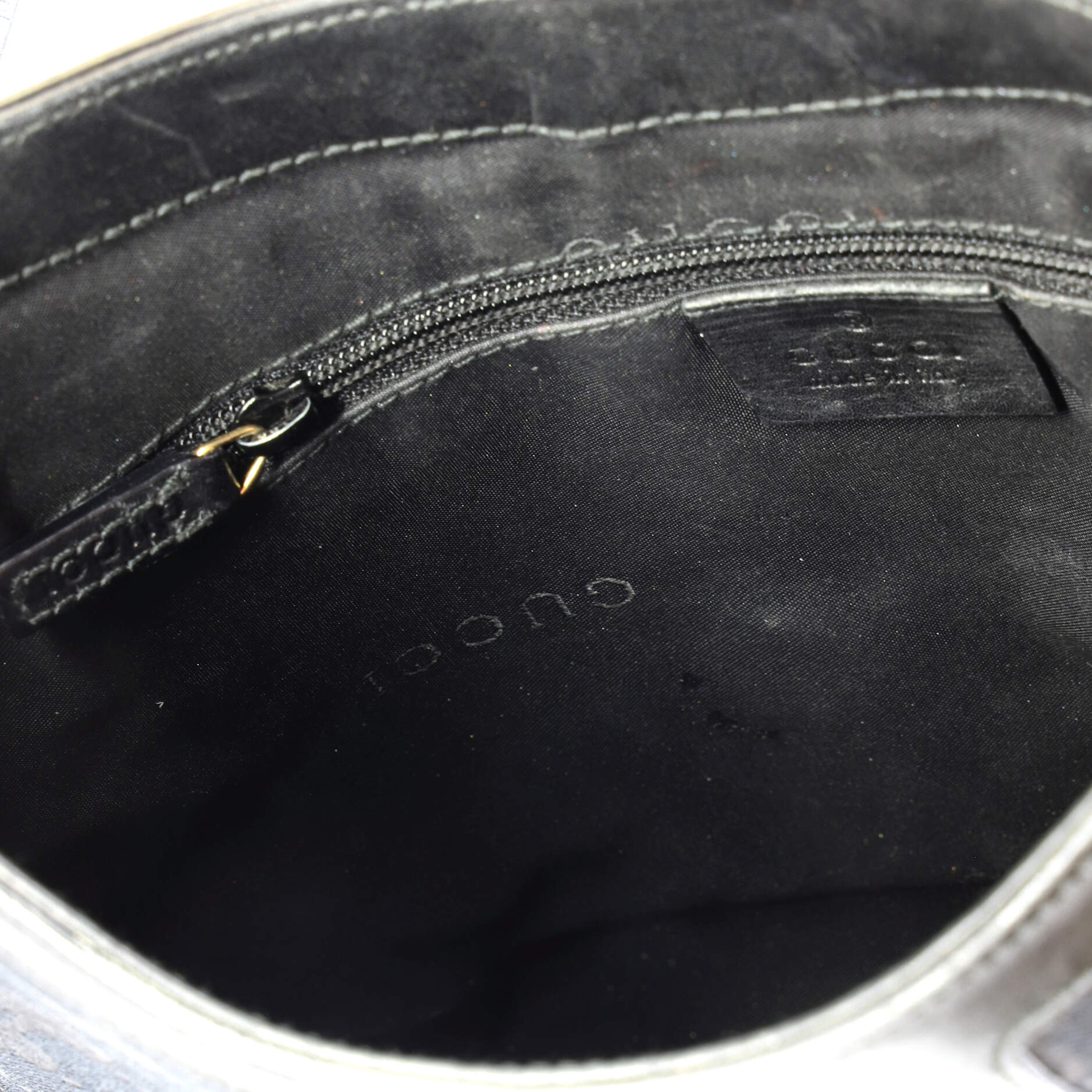 Vintage G Hobo GG Canvas and Leather