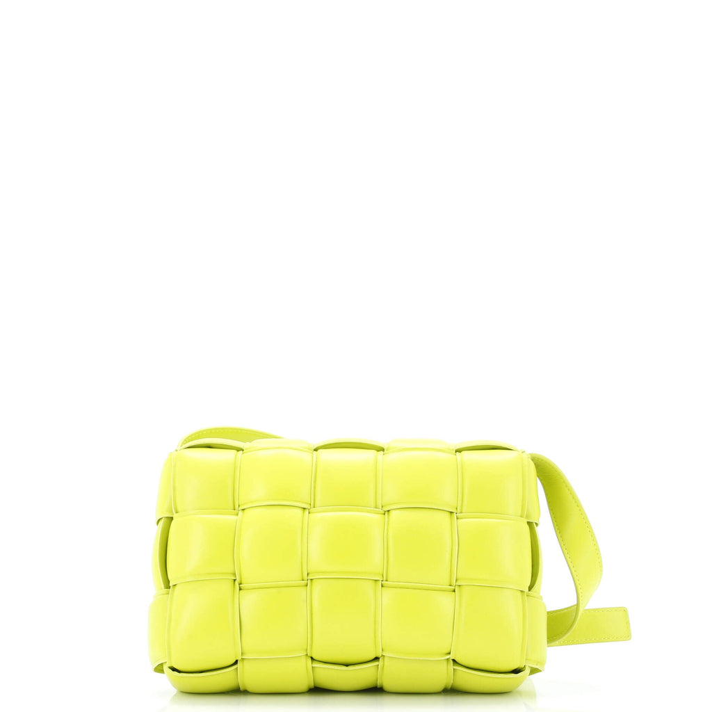 Cassette Crossbody Bag Padded Maxi Intrecciato Leather