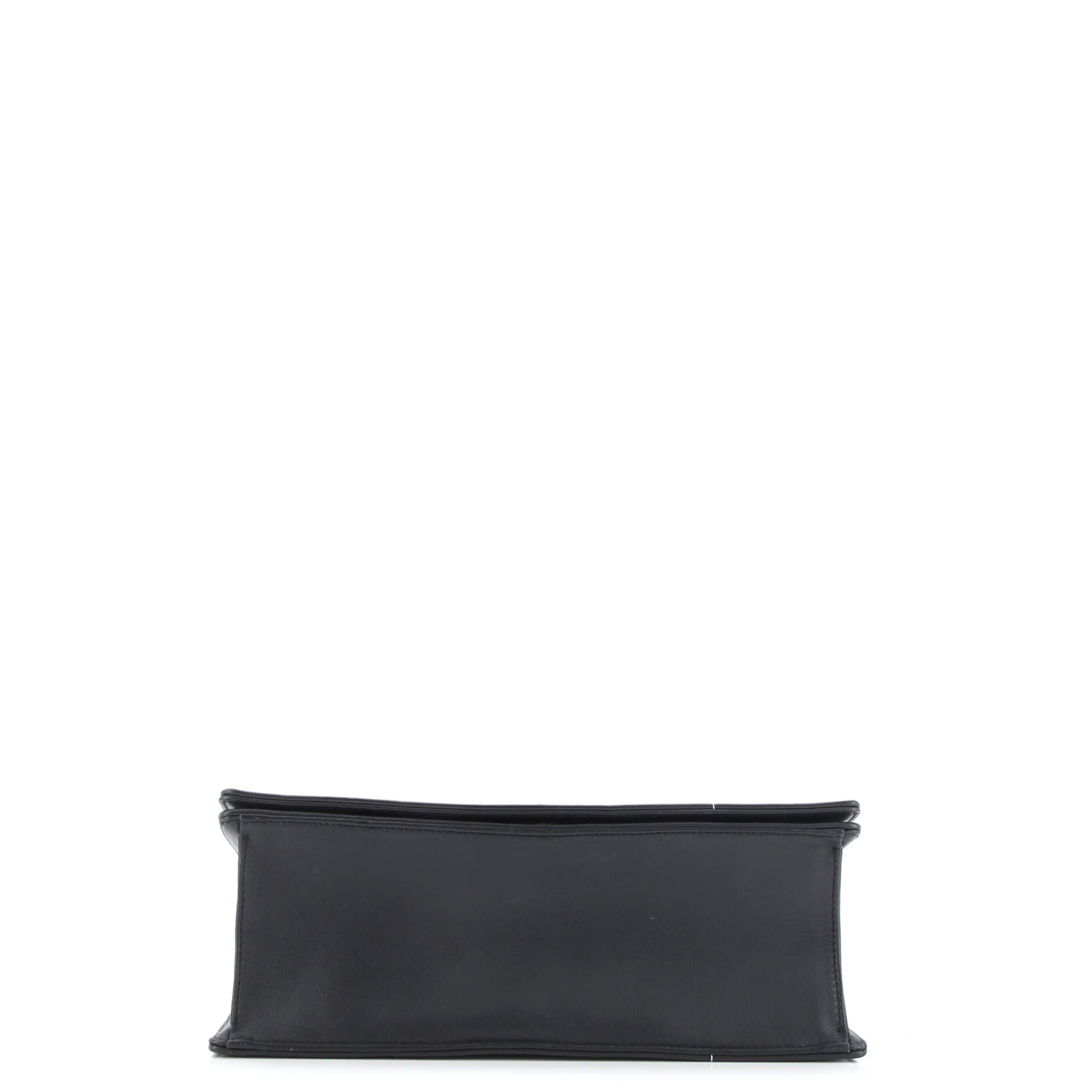 Diorama Flap Bag Patch Embellished Leather Medium