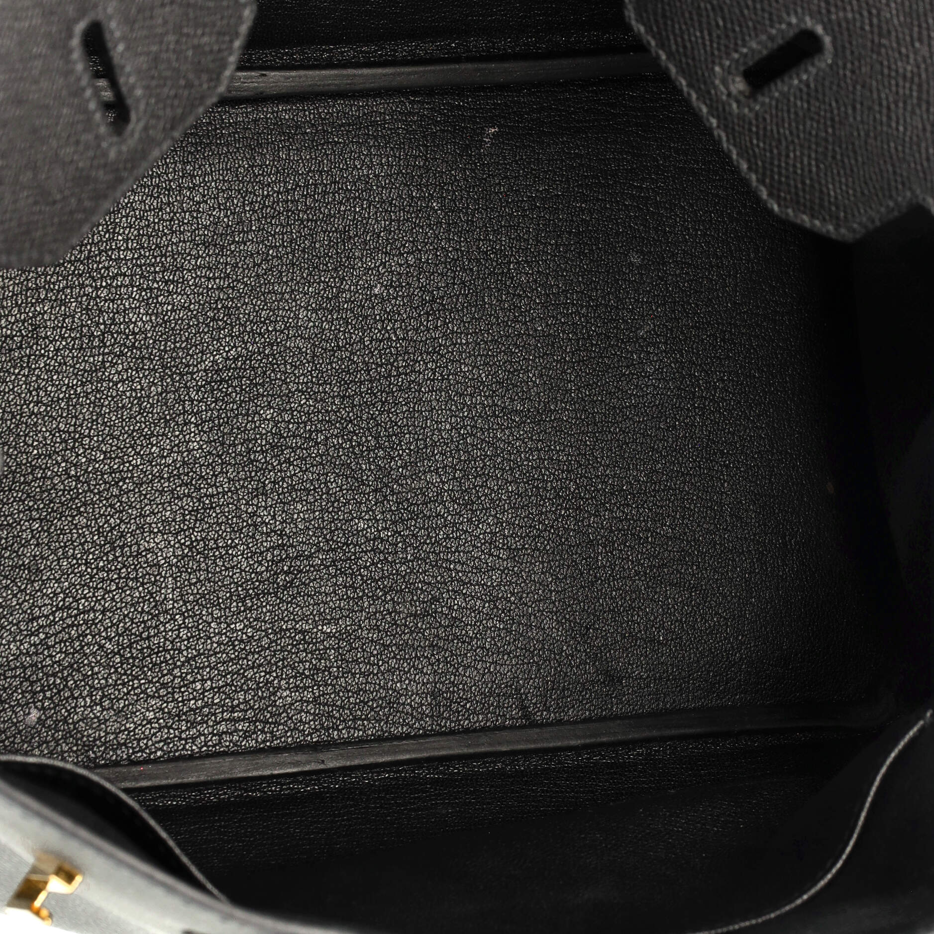 Birkin Handbag Noir Epsom with Gold Hardware 30