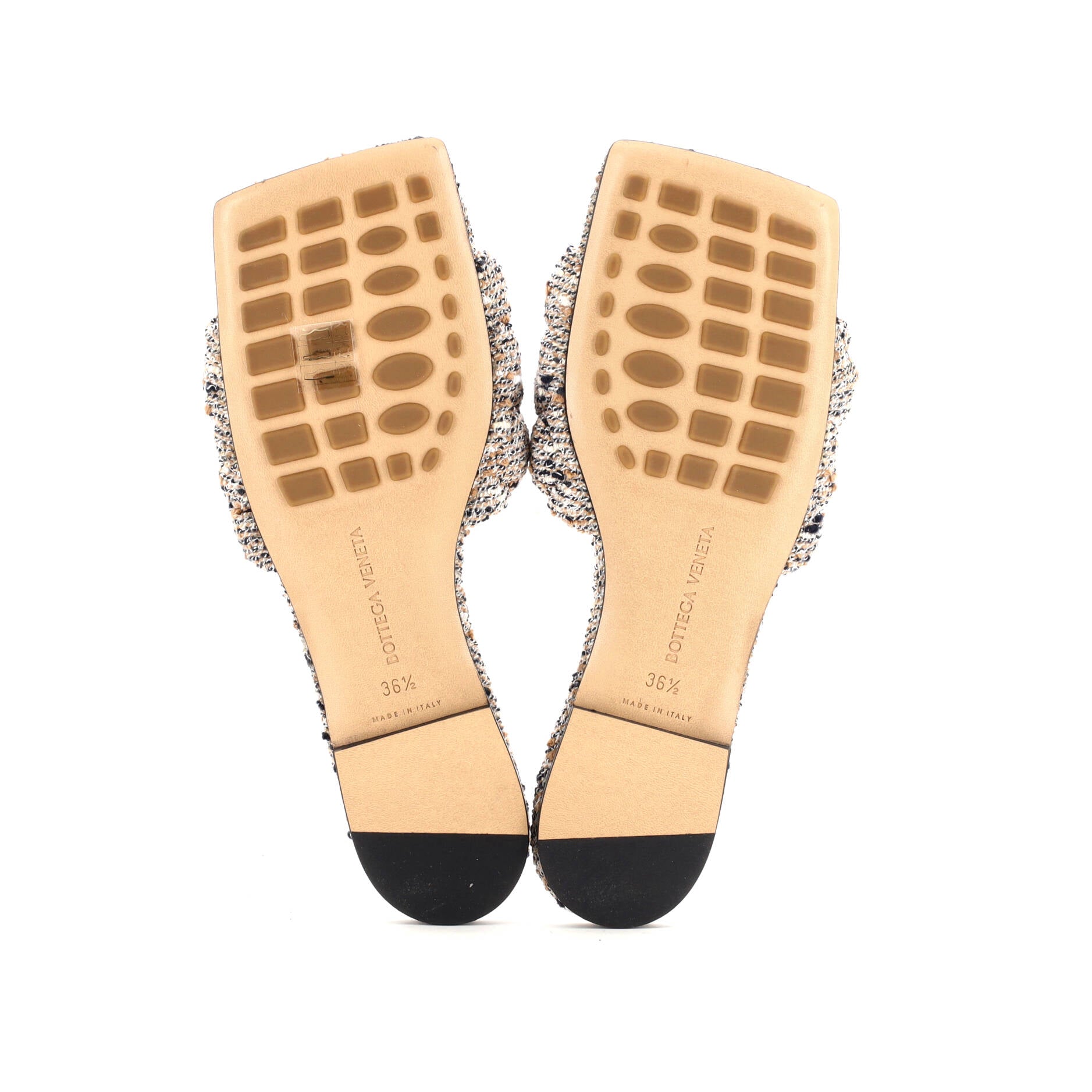 Women's The Padded Flat Sandals Quilted Boucle