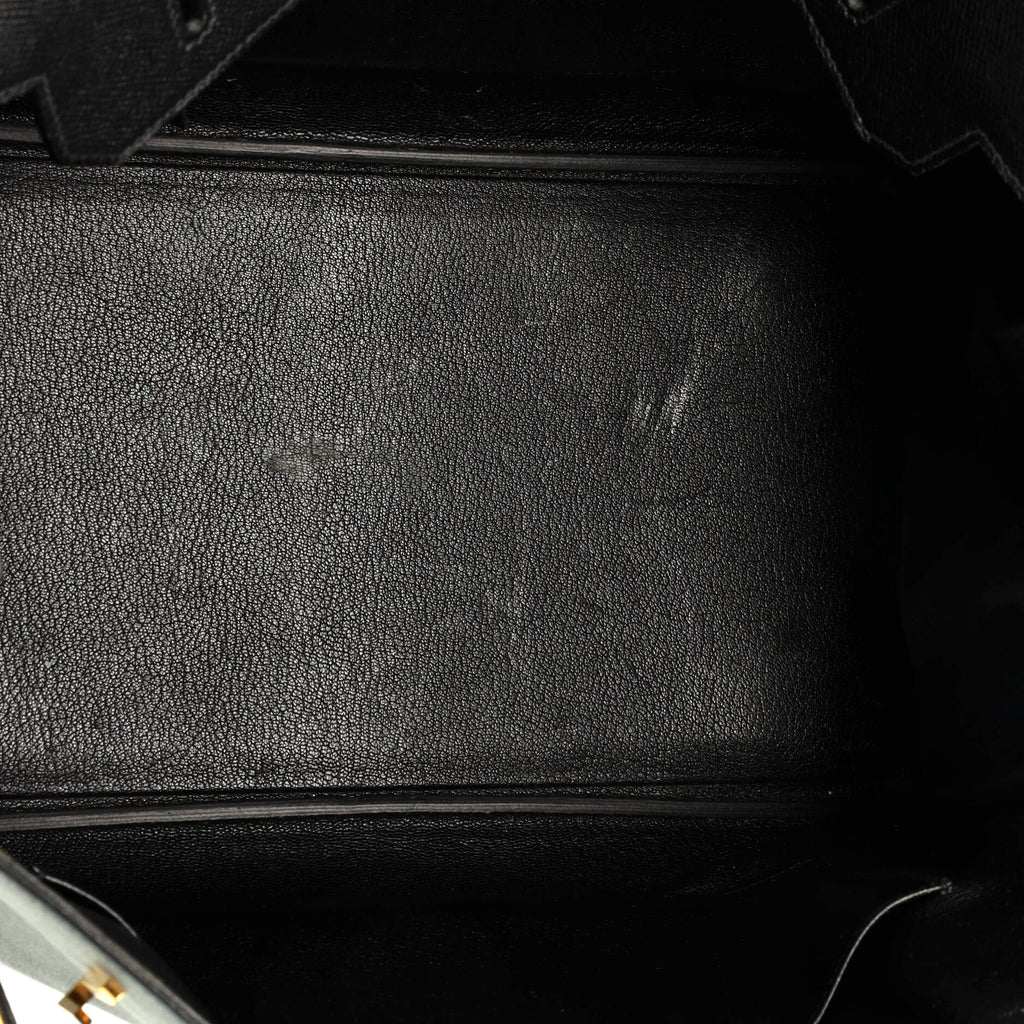 Birkin Handbag Noir Epsom with Gold Hardware 35