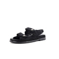 Women's Velcro Dad Sandals Quilted Glitter Suede