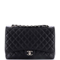 Classic Double Flap Bag Quilted Caviar Maxi