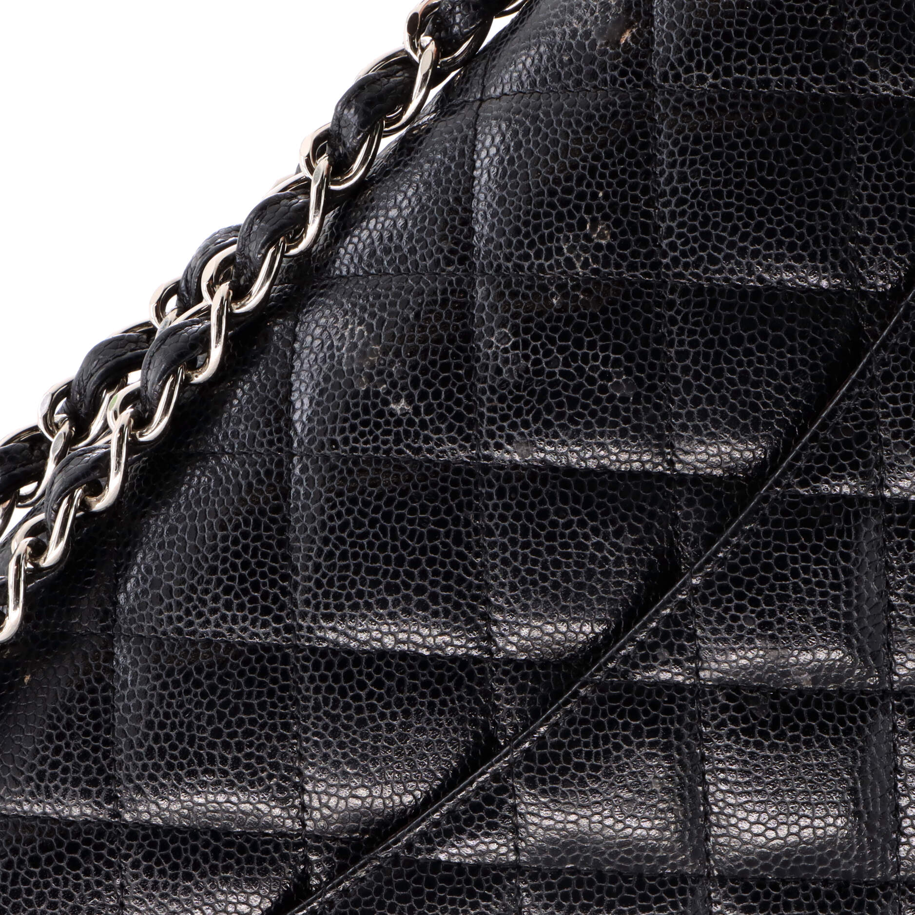 Classic Double Flap Bag Quilted Caviar Maxi