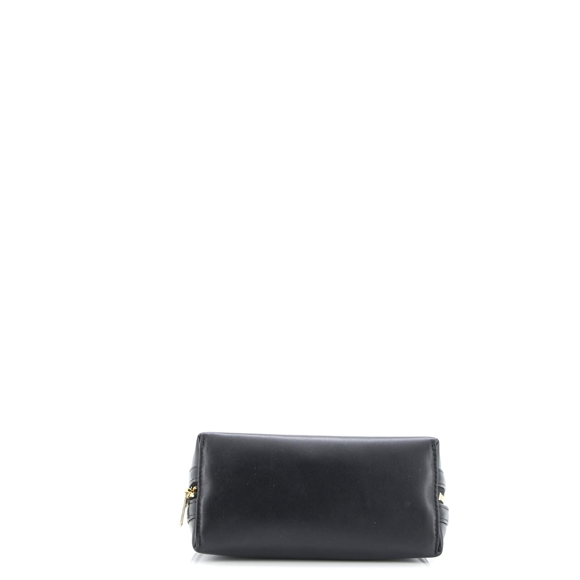Cuir Triomphe Zip Around Chain Clutch Leather