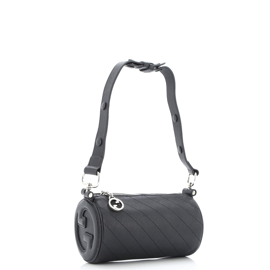 Blondie Shoulder Bag Diagonal Quilted Leather Mini