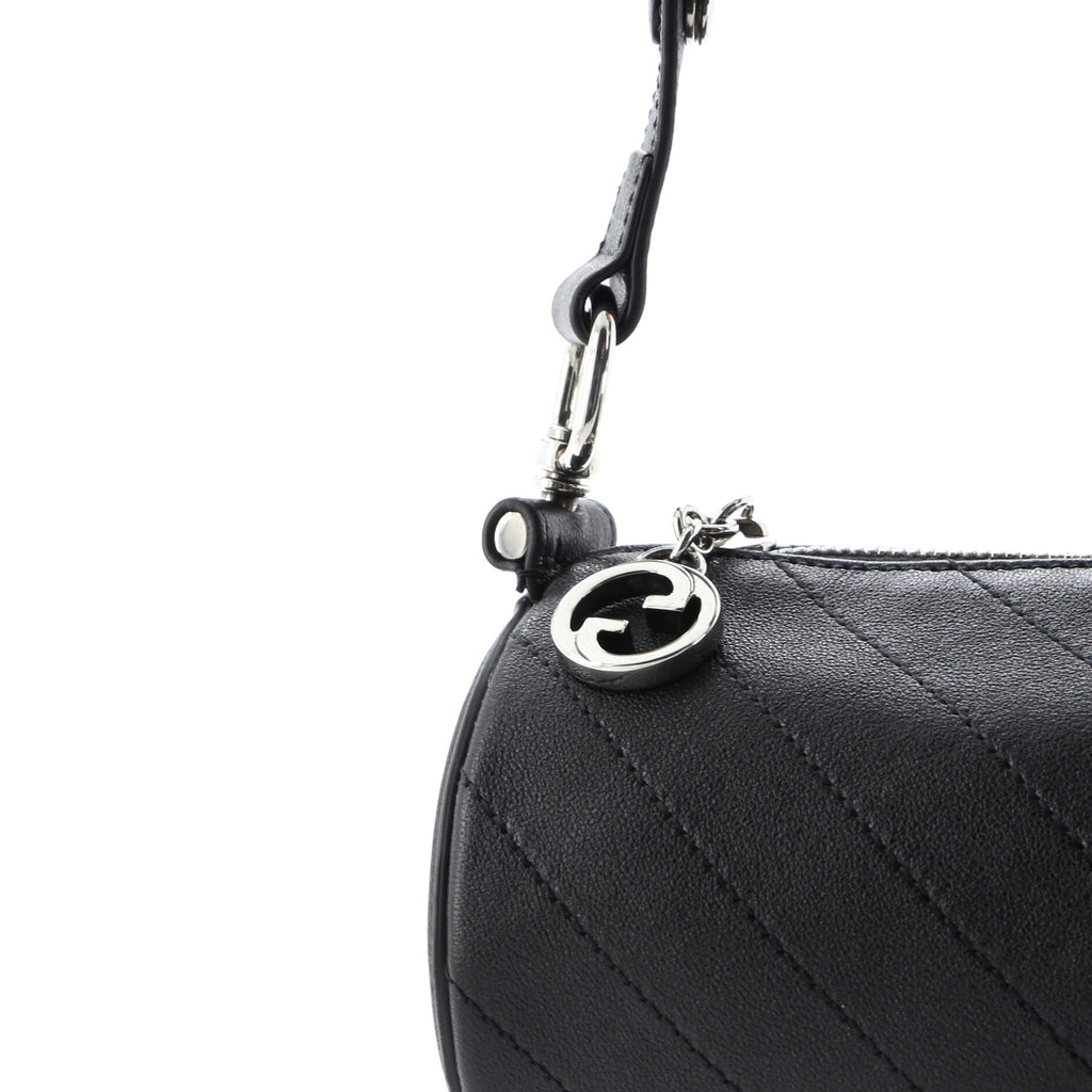 Blondie Shoulder Bag Diagonal Quilted Leather Mini