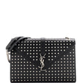 Classic Monogram Envelope Satchel Studded Leather Large