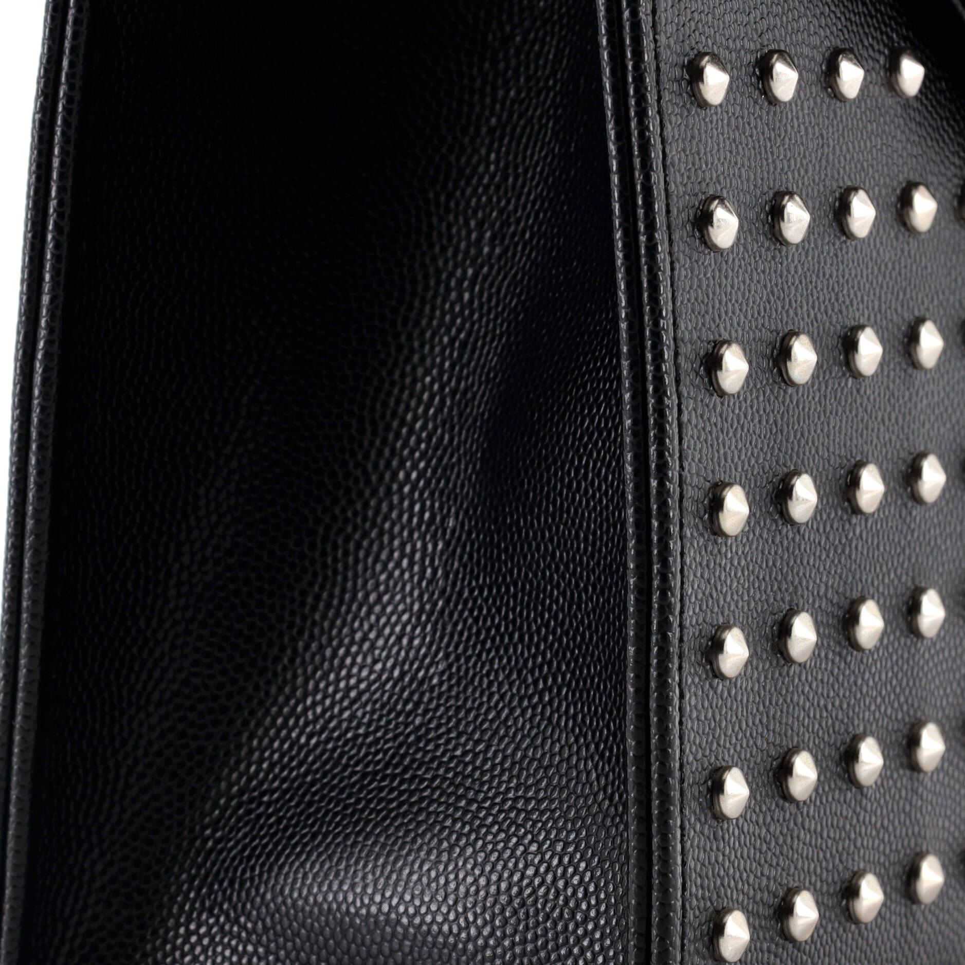 Classic Monogram Envelope Satchel Studded Leather Large