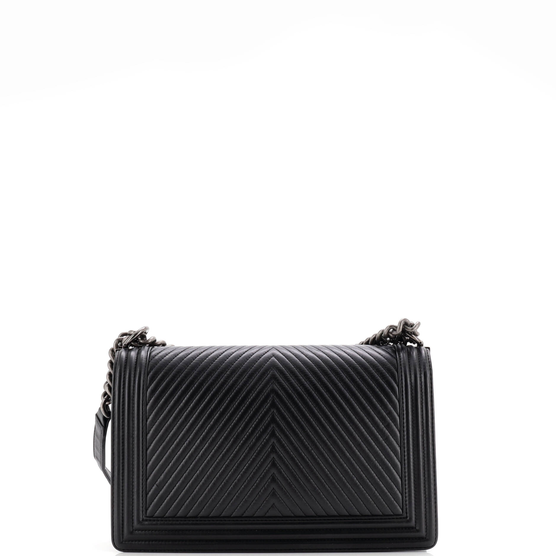 Boy Flap Bag Chevron Lambskin New Medium