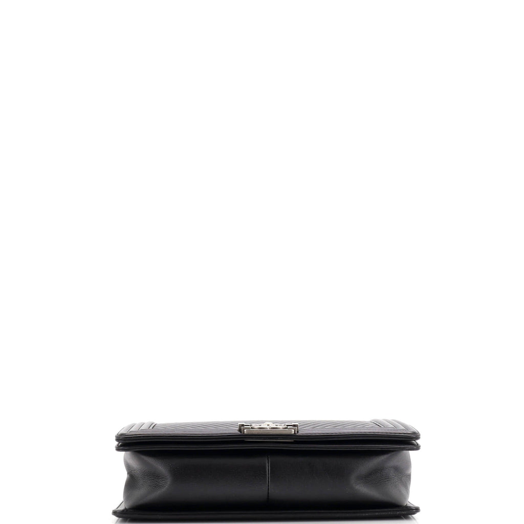 Boy Flap Bag Chevron Lambskin New Medium