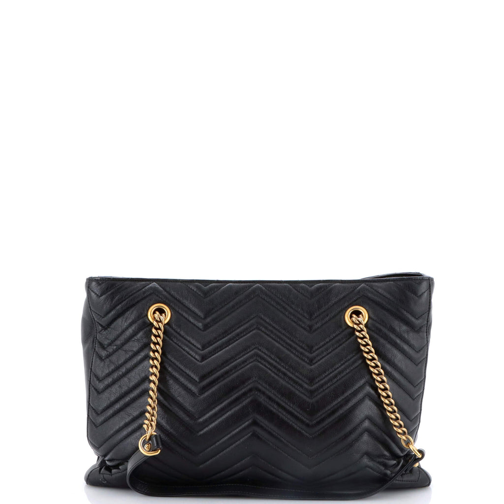GG Marmont Zip Tote Matelasse Leather Medium