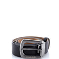 Buckle Belt CC Embossed Leather Thin