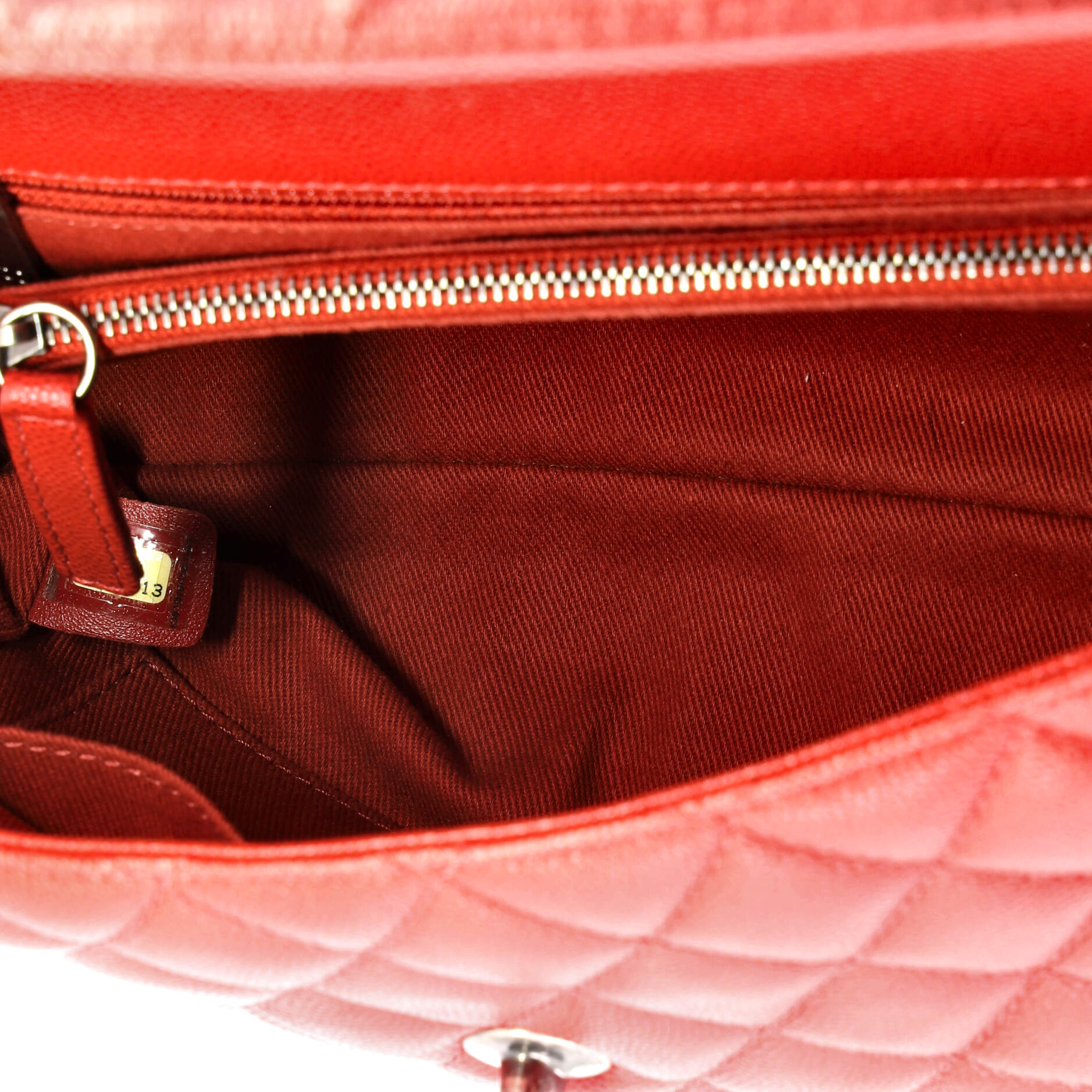 Coco Top Handle Bag Quilted Caviar Small