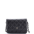 Wallet on Chain Quilted Caviar Mini