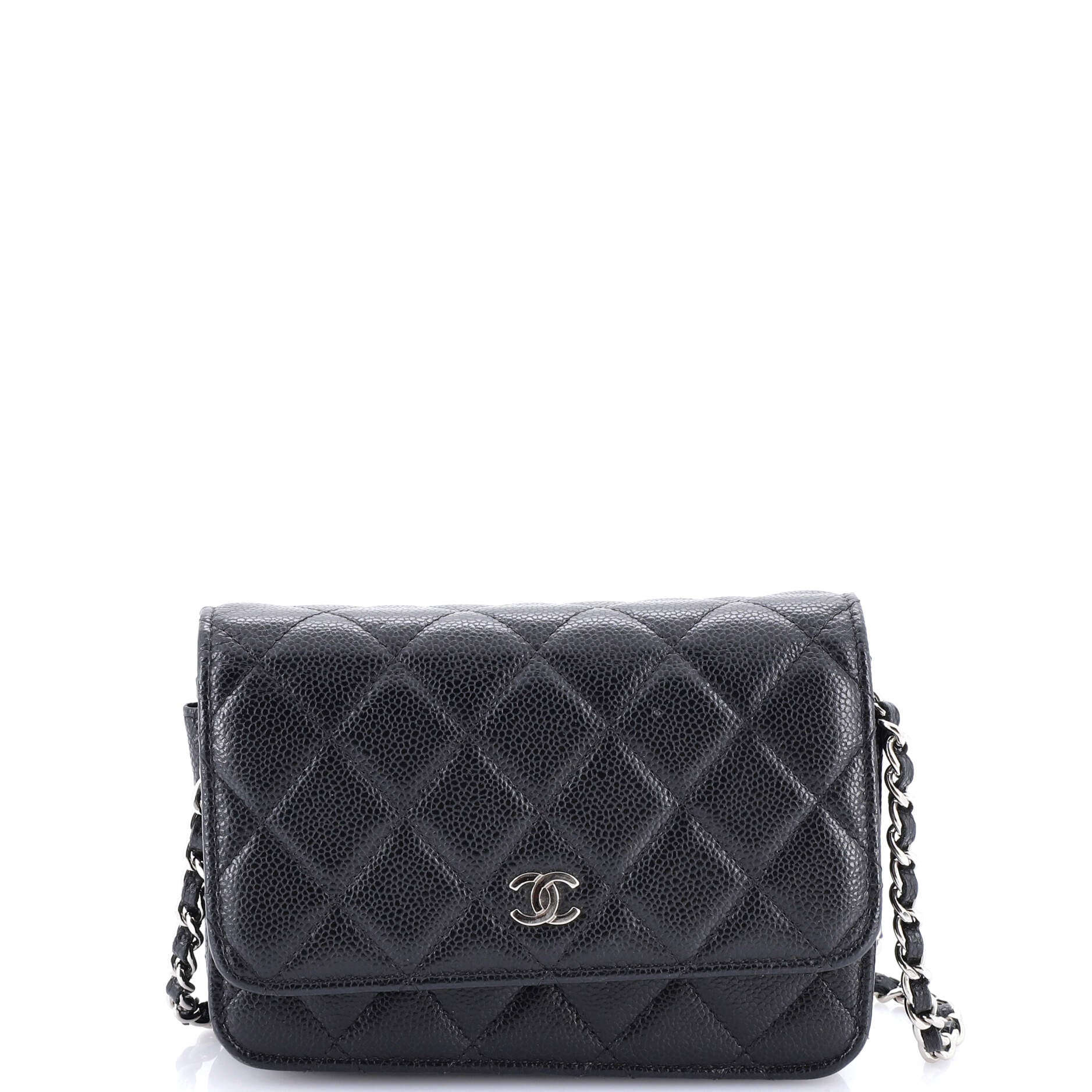 Wallet on Chain Quilted Caviar Mini