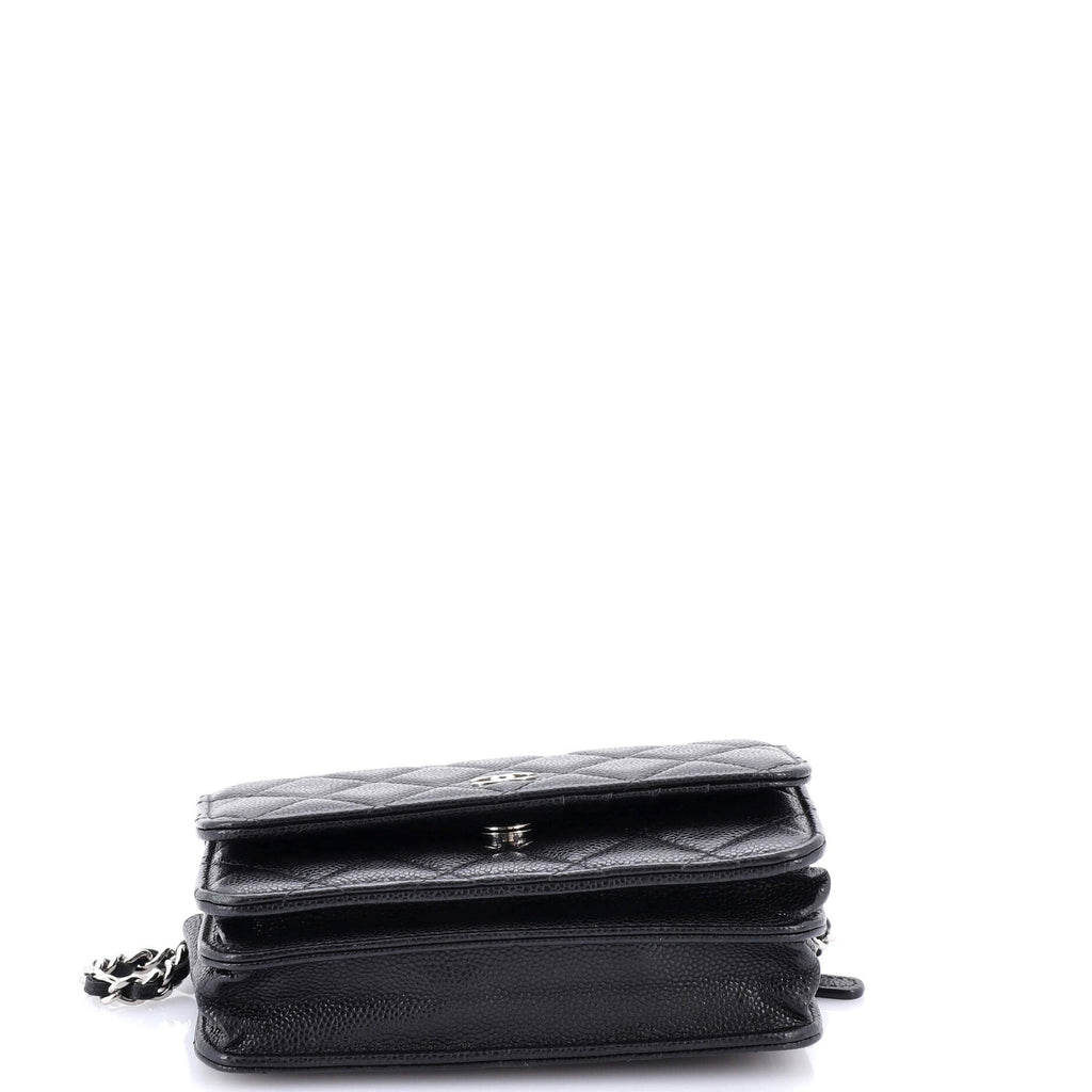 Wallet on Chain Quilted Caviar Mini